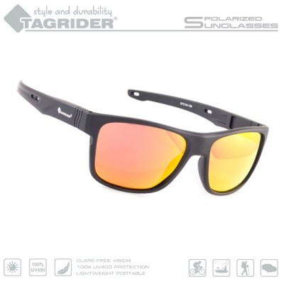 Очки поляризационные Tagrider N05-45 Gold Red Mirror