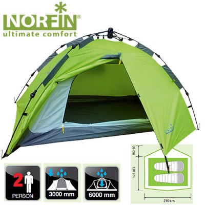 Палатка автоматическая 2-х местная NORFIN ZOPE 2 NF