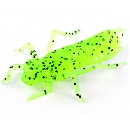 Силиконовая приманка FishUp Dragonfly 0.75" (12шт) цвет 055 - Chartreuse/Black