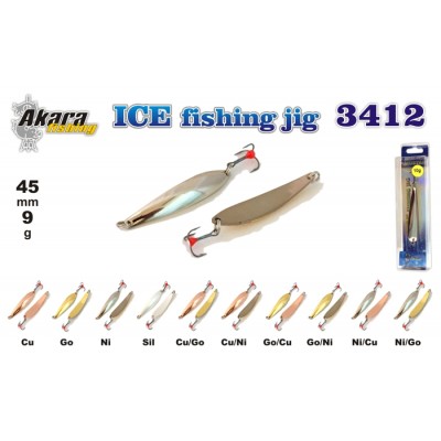 Блесна AKARA ICE 3412 9 гр цвет Sil