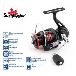 Катушка безынерционная Surf Master Black Bass FB2500A 5+1bb