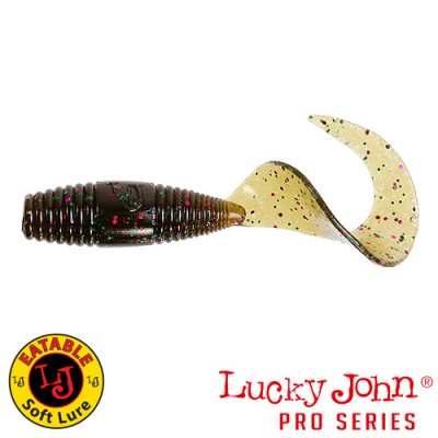 Силиконовая приманка LUCKY JOHN Pro Series J.I.B TAIL 1.5" цвет S21 (уп. 15шт)