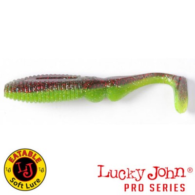 Силиконовая приманка LUCKY JOHN Pro Series MISTER GREEDY 5.0" цвет T44 (уп. 3шт)