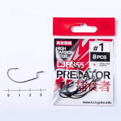 Крючок офсетный LUCKY JOHN PREDATOR LJH355 № 01
