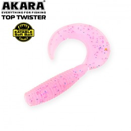 Силиконовая приманка AKARA Eatable Top Twister 50мм цвет L7 (уп. 8 шт.)