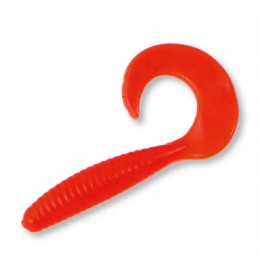 Силиконовая приманка AKARA Fat Twister 40мм цвет 100 (уп. 10 шт.)