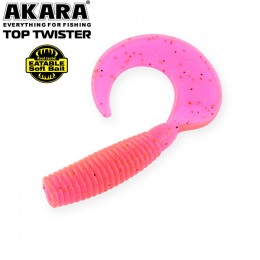 Силиконовая приманка AKARA Eatable Top Twister 20мм цвет 413 (уп. 10 шт.)