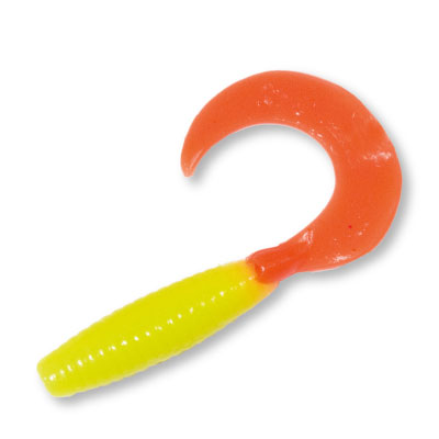 Силиконовая приманка AKARA Fat Twister 50мм цвет 101 (уп. 8 шт.)