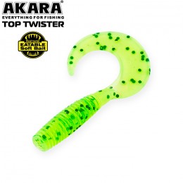 Силиконовая приманка AKARA Eatable Top Twister 20мм цвет 418 (уп. 10 шт.)