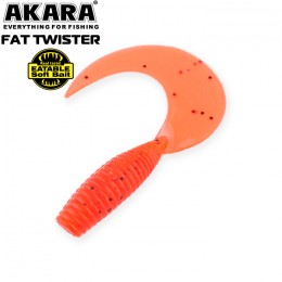 Силиконовая приманка AKARA Eatable Fat Twister 60мм цвет 204 (уп. 6 шт.)