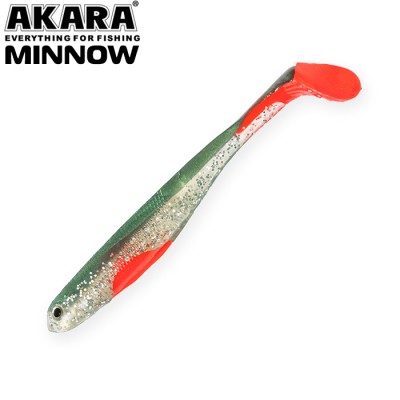 Силиконовая приманка AKARA Minnow 100мм цвет D14 (уп. 3 шт.)