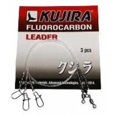 Поводок Kujira Fluorocarbon 0,40 мм 8 кг 30 см (3 шт)