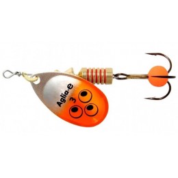 Блесна MEPPS Aglia-E BRITE # 3 цвет Silver/Orange