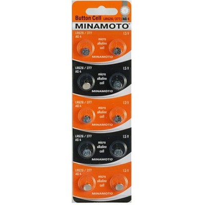 Батарейка Minamoto LR626/377/AG4 10ВР (1шт)