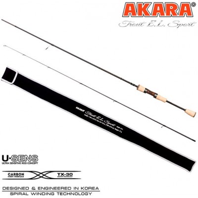 Спиннинг Akara Trout E.L Sport UL 1,98м 0,5-4,5гр Medium