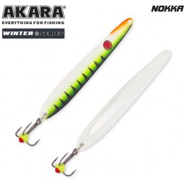 Блесна Akara Ice Nokka 75 10 гр цвет 18-Sil/Sil