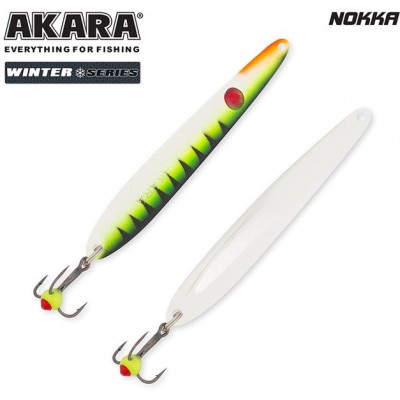 Блесна Akara Ice Nokka 75 10 гр цвет 18-Sil/Sil