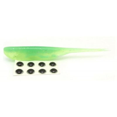 Силиконовая приманка Jackall Jazzy Fish 3" цвет Prizm Lime Chartreuze