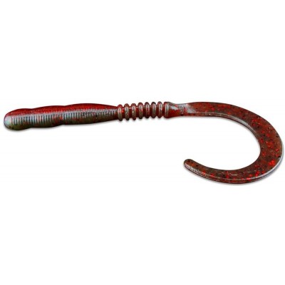 Силиконовая приманка Reins Curly Curly 4" цвет Tomato Craw (15шт)