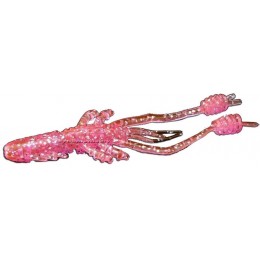 Силиконовая приманка Reins Ring Shrimp 4" цвет Pink Silver (8шт)