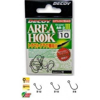 Крючок одинарный Decoy Type III Area Hook №12 (10 шт)