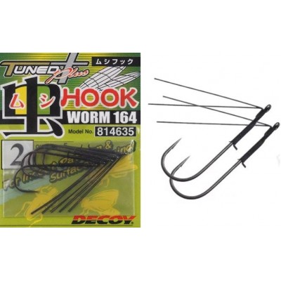 Крючок одинарный Decoy Worm 164 Mushi Hook №6 (5 шт)