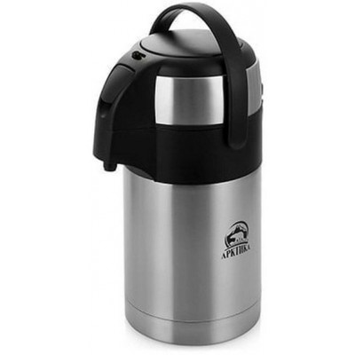 Термос Арктика 501-2500 с пневмонасосом сталь Термос Арктика 501-2500 с пневмонасосом сталь