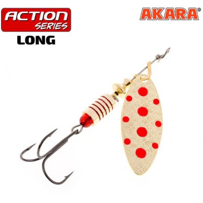 Блесна вращающаяся Akara Action Series Long 1+ 6,5 гр цвет A04