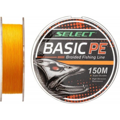 Плетенка Select Basic PE X4 0,10мм 150м оранжевый