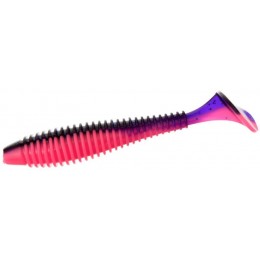 Силиконовая приманка Flagman MYSTIC FISH FAT 3,3" цвет 0526 Violet/Pink (4шт)