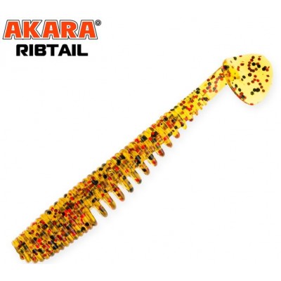 Силиконовая приманка AKARA Ribtail 3 70мм цвет K002 (5 шт.)