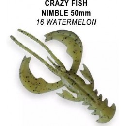 Силиконовая приманка Crazy Fish Nimble 2" цвет 16 (8шт) плавающий