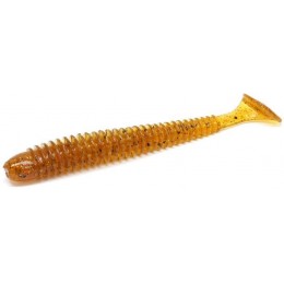 Силиконовая приманка Crazy Fish Vibro worm 4" цвет 32 (5шт) кальмар
