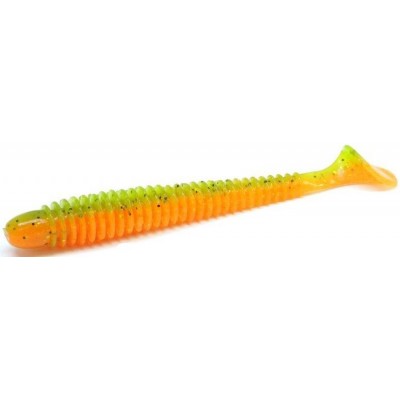 Силиконовая приманка Crazy Fish Vibro worm 4" цвет 5d (5шт) кальмар