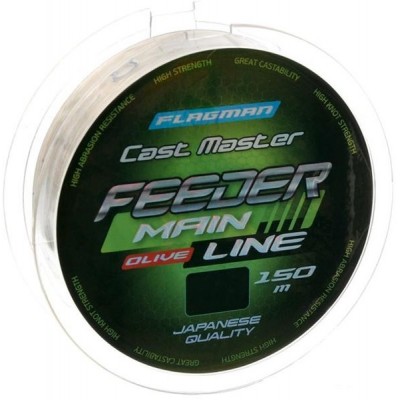 Леска Flagman Cast Master Feeder Main Line olive 150м 0,28мм