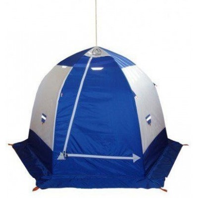 Зимняя палатка Пингвин 2 (1-сл.) (бело-синий) Зимняя палатка Пингвин 2 (1-сл.) (бело-синий)