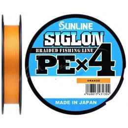 Плетенка Sunline Siglon PE X4 300м оранжевый #1,7 0,223мм