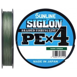Плетенка Sunline Siglon PE X4 300м темно-зеленый #1,0 0,171мм