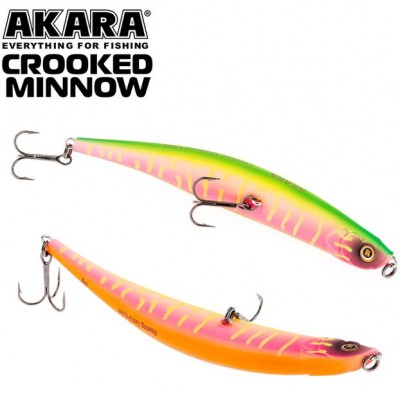 Воблер Akara Crooked Minnow 110F 10гр цвет A207 Воблер Akara Crooked Minnow 110F 10гр цвет A207
