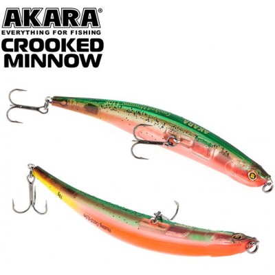 Воблер Akara Crooked Minnow 110F 10гр цвет A208 Воблер Akara Crooked Minnow 110F 10гр цвет A208