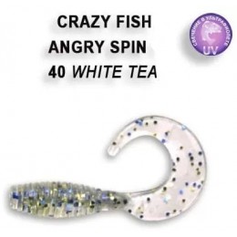 Силиконовая приманка Crazy Fish Angry spin 1" цвет 40 (8 шт) кальмар
