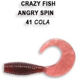 Силиконовая приманка Crazy Fish Angry spin 1" цвет 41 (8 шт) кальмар