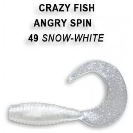 Силиконовая приманка Crazy Fish Angry spin 1" цвет 49 (8 шт) кальмар