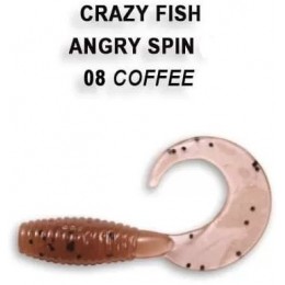 Силиконовая приманка Crazy Fish Angry spin 1" цвет 8 (8 шт) кальмар