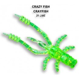 Силиконовая приманка Crazy Fish Crayfish 1.8" цвет 21 (8шт) кальмар