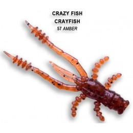 Силиконовая приманка Crazy Fish Crayfish 1.8" цвет 57 (8шт) кальмар