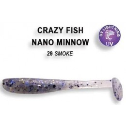 Силиконовая приманка Crazy Fish Nano minnow 1.6" цвет 29 (8 шт) кальмар