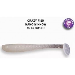 Силиконовая приманка Crazy Fish Nano minnow 1.6" цвет 89 (8 шт) кальмар