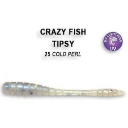 Силиконовая приманка Crazy Fish Tipsy 2" цвет 25 (8 шт) кальмар