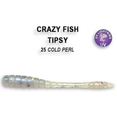 Силиконовая приманка Crazy Fish Tipsy 2" цвет 25 (8 шт) кальмар